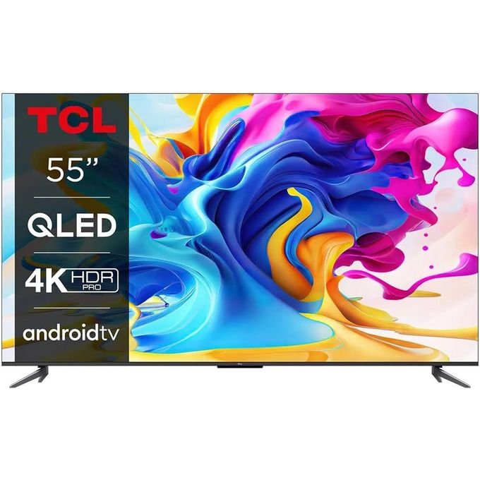 TCL 55" Inch QLED 4K Ultra HD Android TV,Frameless