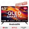Itel TV 43 inch, QLED, Smart TV, FHD, Frameless TV