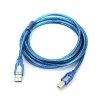 USB Printer Cable 1.5M - USB 2.0 A to Right-Angle B Connector